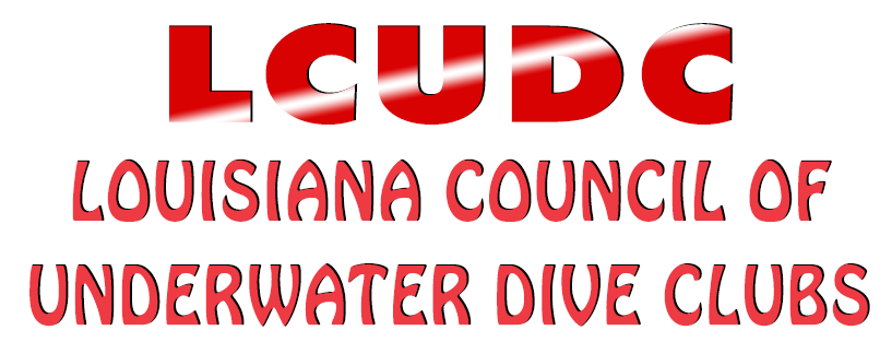 LCUDC – Louisiana Council Of Underwater Dive Clubs – Spearfishing Club In New Orleans, Louisiana Out Of The Gulf Of Mexico Logo